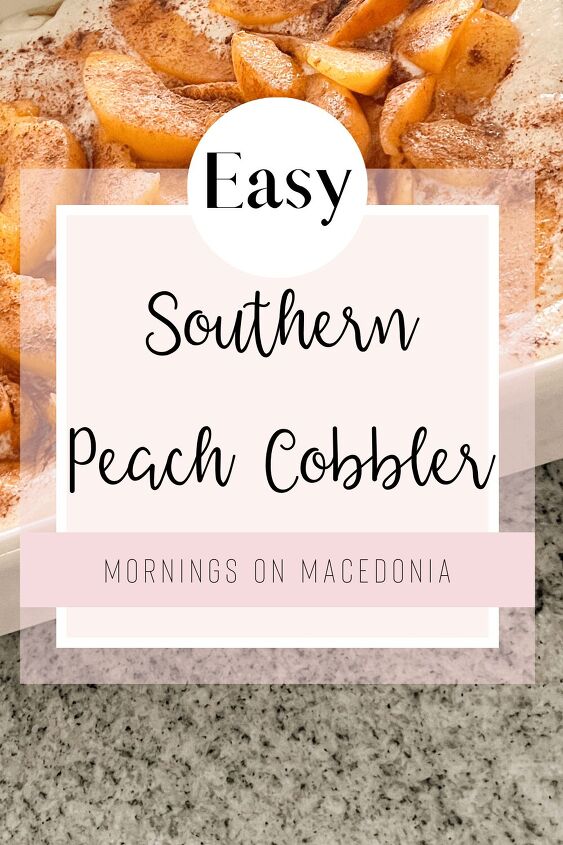 southern peach cobbler, Pin for later