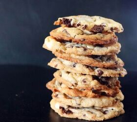 marshmallow chocolate chip cookies, Stack of gooey chocolate chip marshmallow cookies