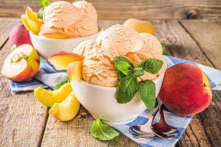 sweet georgia peach ice cream