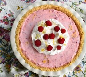raspberry lemon freezer pie