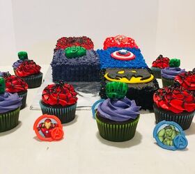 how to make avengers cupcakes
