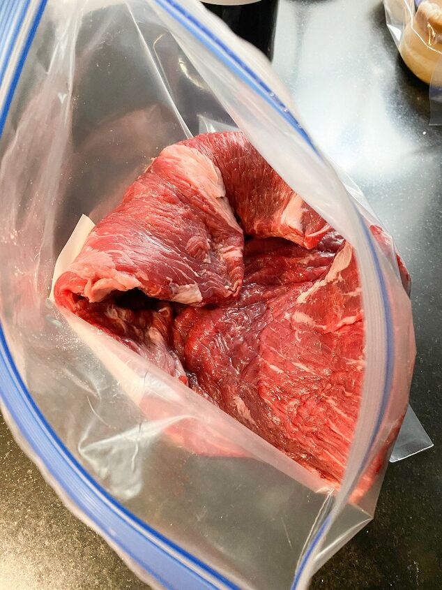 how to marinate and cut a flank steak
