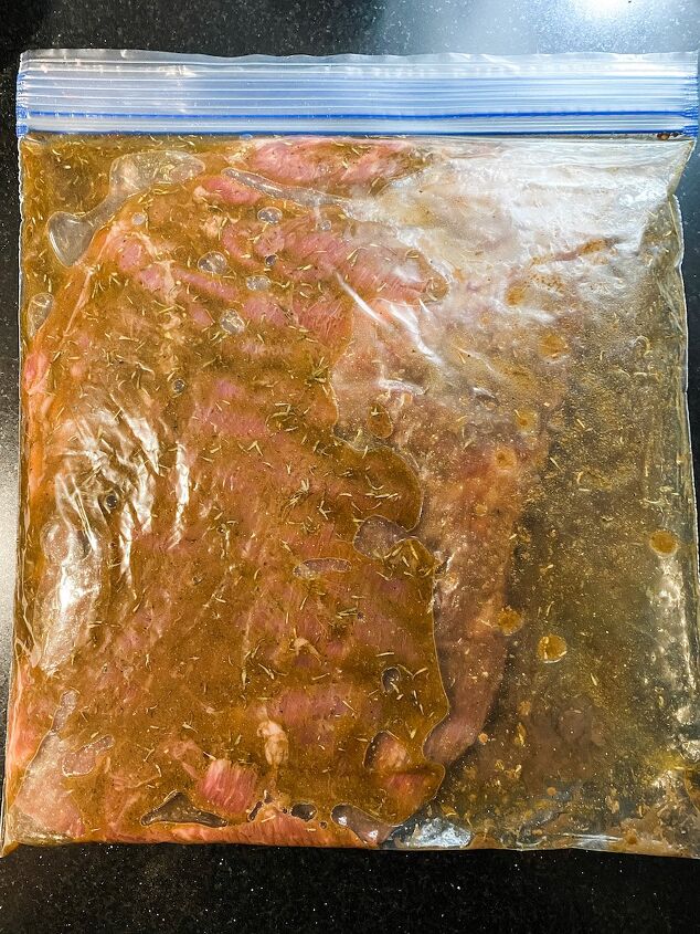how to marinate and cut a flank steak, The Marinade Process