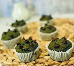 green goblin banana chocolate chip muffins