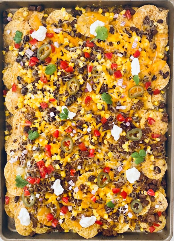 seriously easy delicious sheet pan nachos