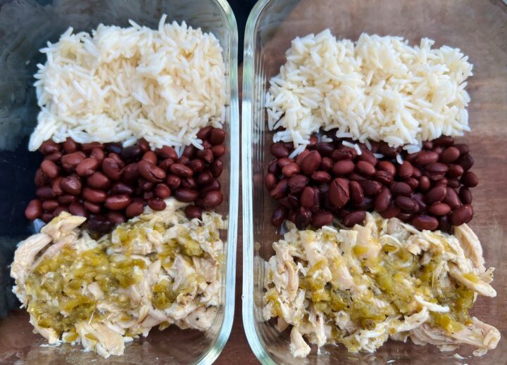 salsa verde rotisserie chicken bowls