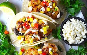 Shrimp Baja Tacos With Mango Salsa and Chipotle Crema