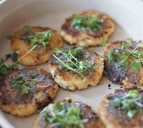 Fried Mashed Potato Cakes With Herbes De Provence Butter