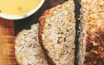 Easy Stovetop Stuffing Meatloaf With Garlic Butter Sauce