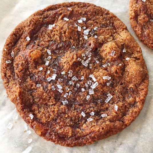 bacon fat ginger cookies with fresh ginger