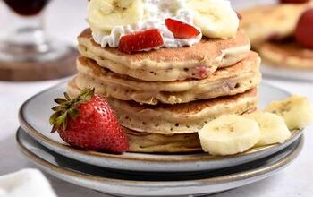 The Best Strawberry Banana Pancakes