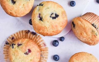 Blueberry Lemon Muffins With Sour Cream