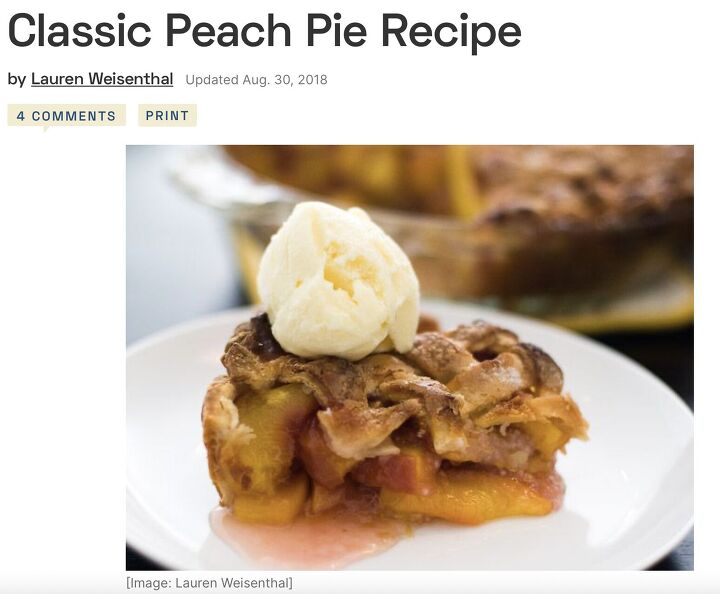 making the perfect peach pie, Serious Eats recipe by Lauren Wiesenthal
