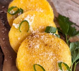 the easiest air fryer polenta recipe chips and fries, Air Fryer Polenta Rounds