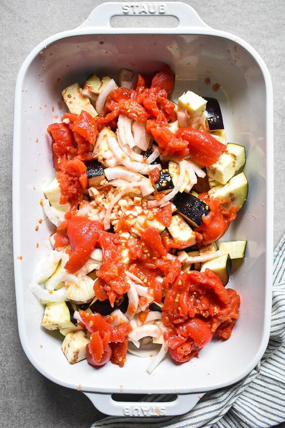 sheet pan tortellini alla norma