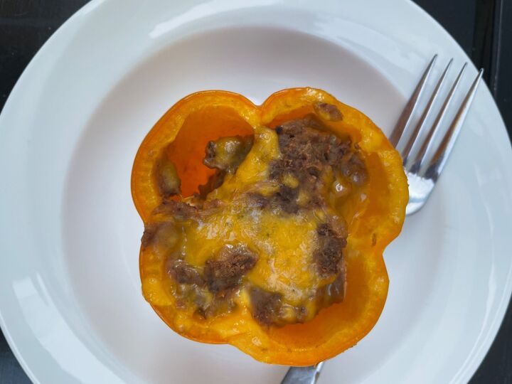 bison and bean stuffed peppers