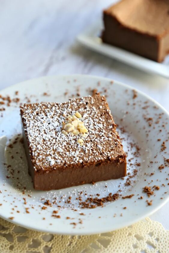 chocolate souffle custard cake a k a chocolate magic cake