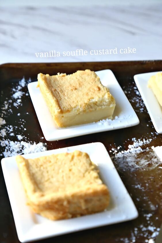 vanilla souffle custard cake a k a magic cake