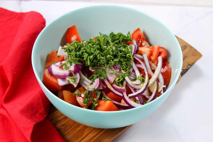 tomato and feta salad