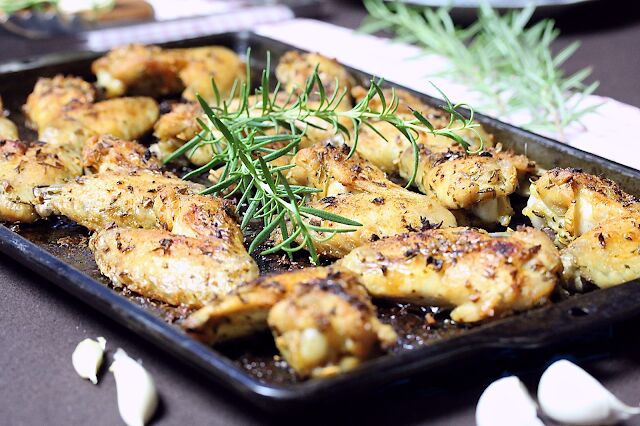 rosemary garlic wings