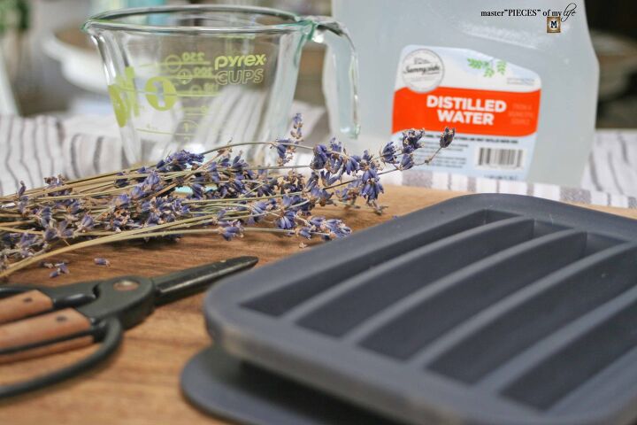 how to make lavender ice cube stirrers