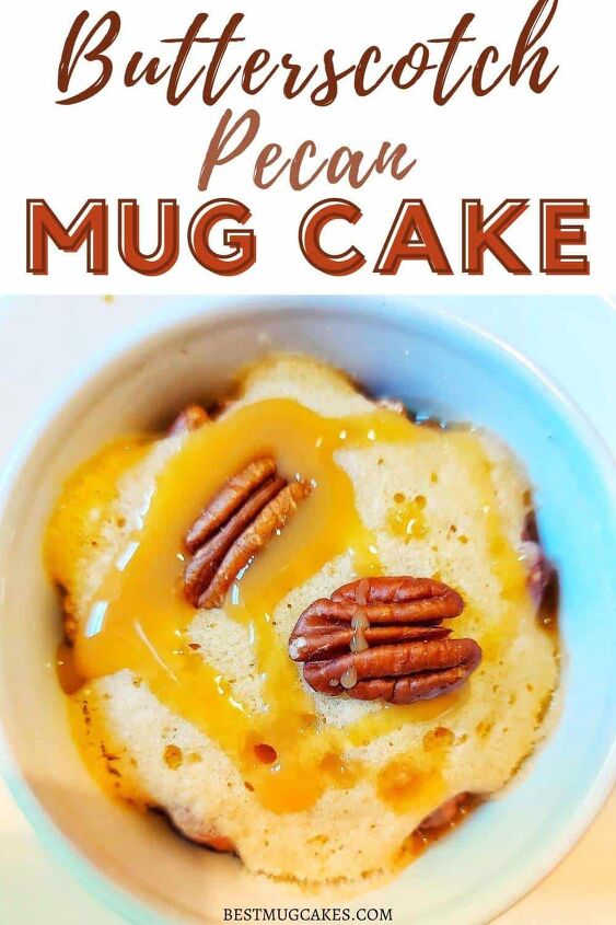 pecan butterscotch mug cake vegan
