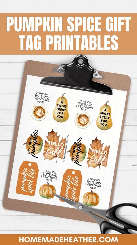 pumpkin spice latte sugar cookies with printable gift tag