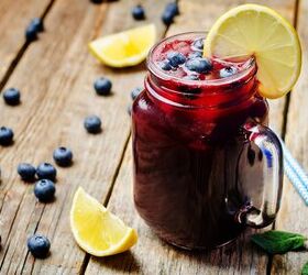 blueberry lemonade cocktail mocktail