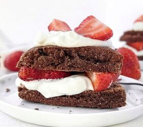 Easy Chocolate Strawberry Shortcake (High Protein)