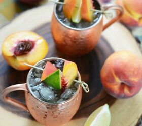 Peach Tea Mule Cocktail