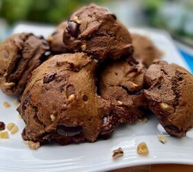 healthy double chocolate chip cookies eggless recipe, Healthy Double Chocolate Chip Cookies Yum