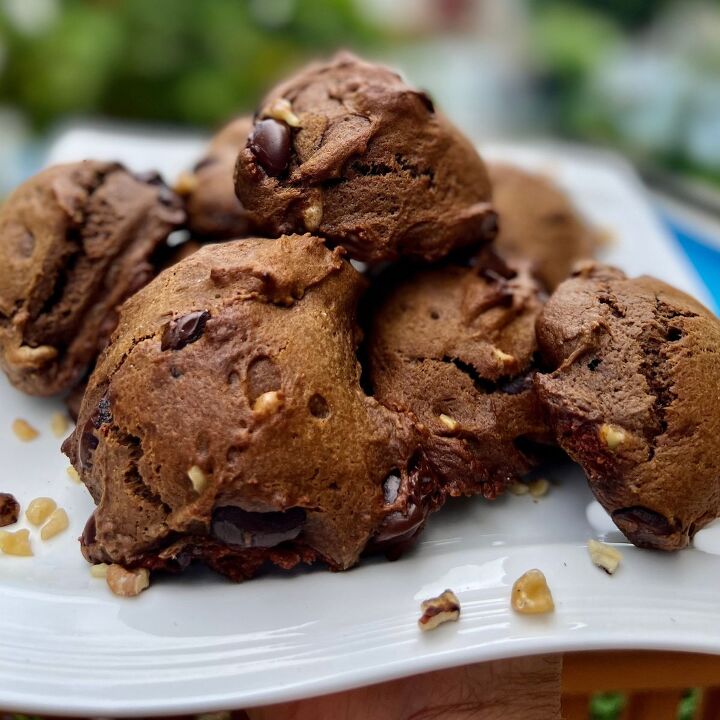 healthy double chocolate chip cookies eggless recipe, Healthy Double Chocolate Chip Cookies Yum