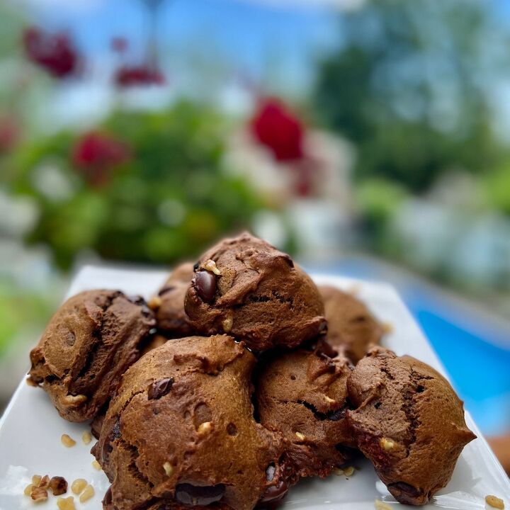 healthy double chocolate chip cookies eggless recipe, Easy Eggless Double Chocolate Chip Cookies So Delicious