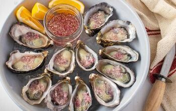 Fresh Oysters With A Mignonette Dressing
