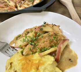 chicken and apples in cider cream sauce