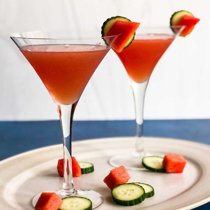 watermelon martini with cucumber vodka