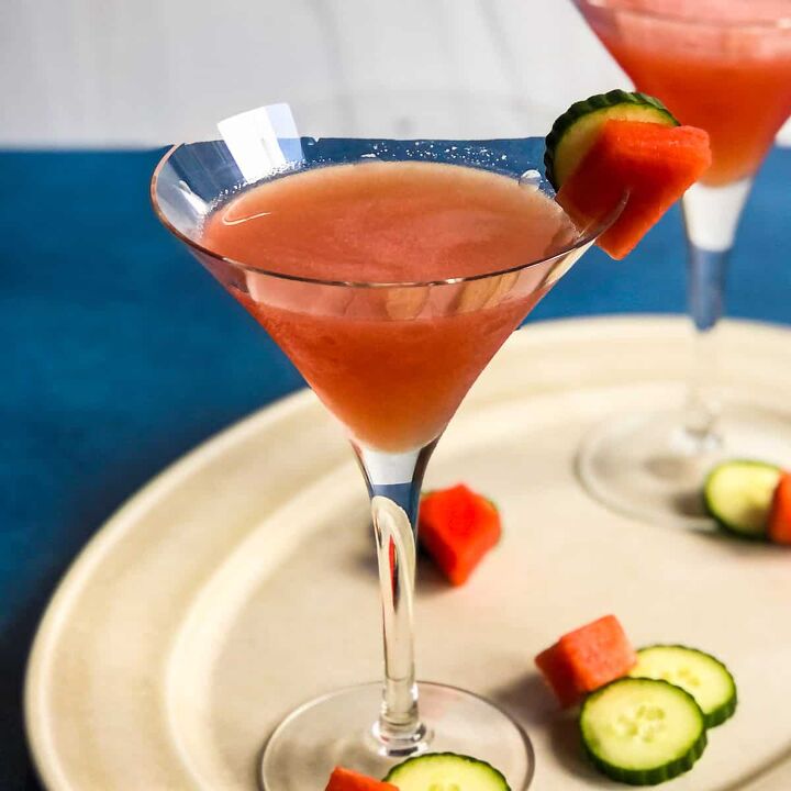 watermelon martini with cucumber vodka