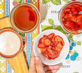 honey fermented strawberries