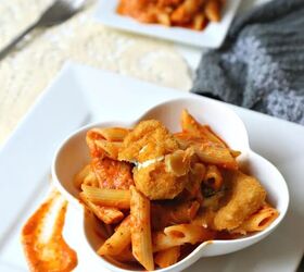 creamy tomato penne pasta with jalapeno poppers