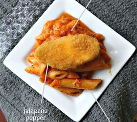 creamy tomato penne pasta with jalapeno poppers