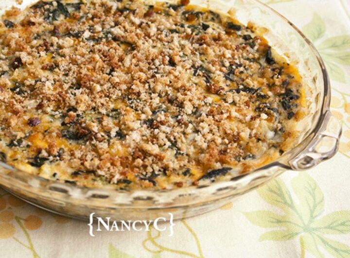 Crustless Spinach Quiche | Foodtalk