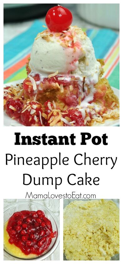 instant pot pineapple cherry dump cake