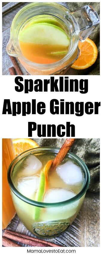 sparkling apple ginger punch