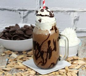 If it's too hot outside to cuddle up with a mug of hot cocoa, this frozen version is just as good