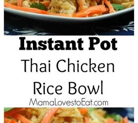 instant pot thai chicken rice bowl