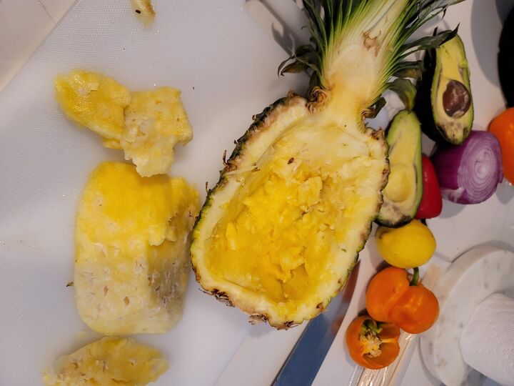 two appetizers from one pineapple