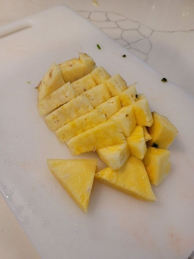 two appetizers from one pineapple