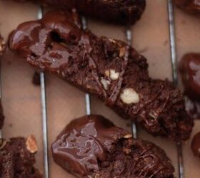 Air Fryer Vegan Chocolate Biscotti (rich, Dark and Perfect for an Edib