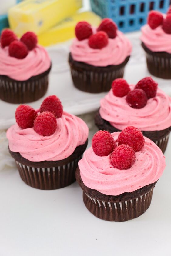raspberry chocolate cupcakes recipe