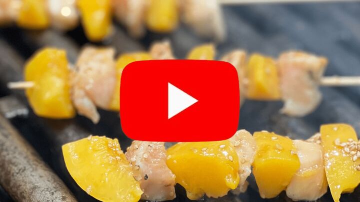 the best honey garlic chicken and peach kabobs recipe, See the The Best Honey Garlic Chicken and Peach Kabobs Recipe video here